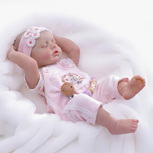 Cloveray Reborn Baby Dolls 20 Inch Real Baby Dolls That Look Real Full Body Vinyl Girl Doll Lifelike Newborn with Accessories Comfort Gift for Girls Ages 3 Pretend Play Collectors - Image 1