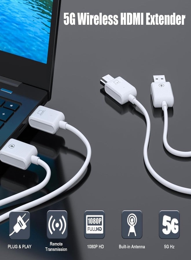جهاز إرسال واستقبال HDMI لاسلكي بمدى يصل إلى 120 مترًا، 4 قنوات قابلة للتعديل، يدعم فك تشفير 4K وإخراج فيديو فائق الوضوح 1080P بمعدل 60 هرتز - Image 5