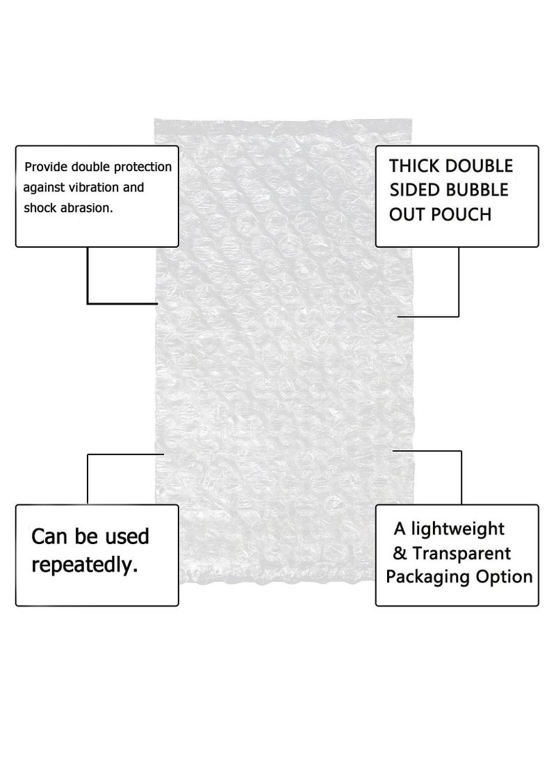 Y&D 200 Pack Bubble Out Bags 4"x 8" Clear Pouch Bags, Cushioned Pouches for Moving, Shipping and Storage, Double Walled Cushioning  - Image 3