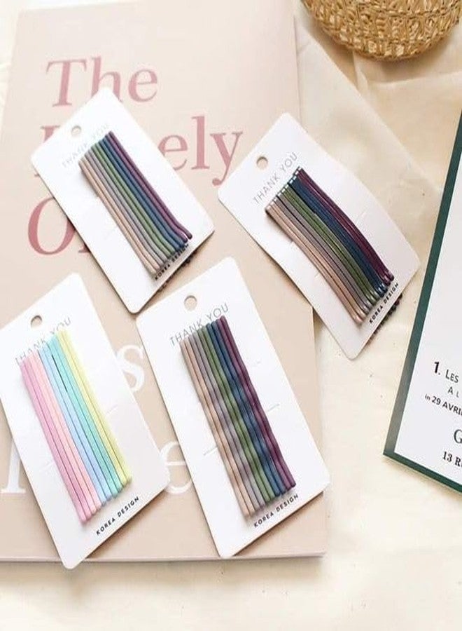 ZEELPETAL Mini Wavy 6 cm Bobby Pins Brown, Small Hair Bobby Pins with Storage Box for Updos, Metal Hair Clips for Kids, Girls and Women, Suitable for All Hair Types - 40 pcs. (Light candy Color) - Image 4
