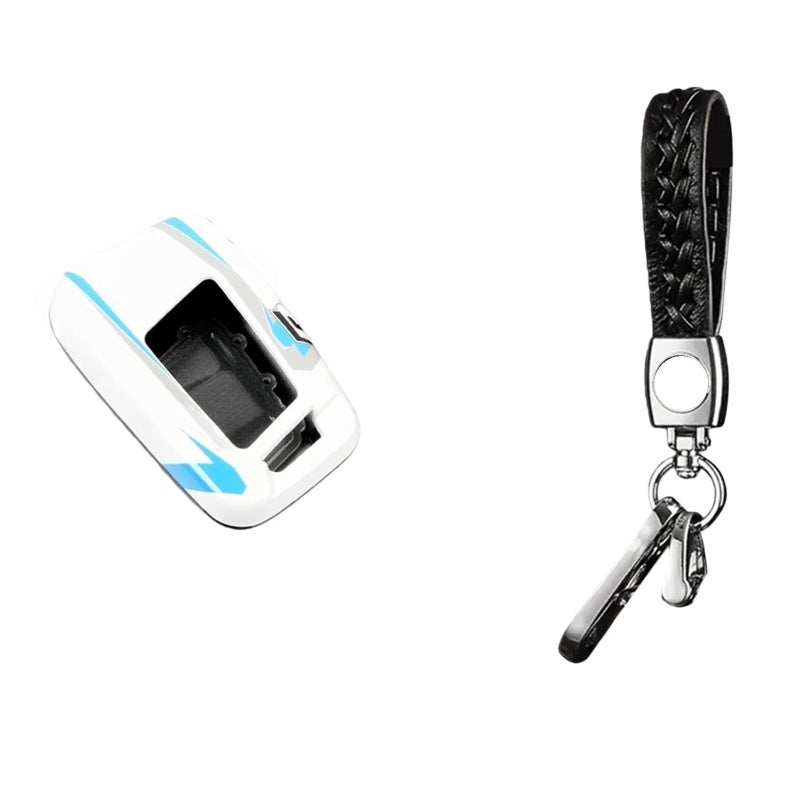 Car Key Case Full Cover Protection Shell Bag With White Chain Compatible For VW - Image 2