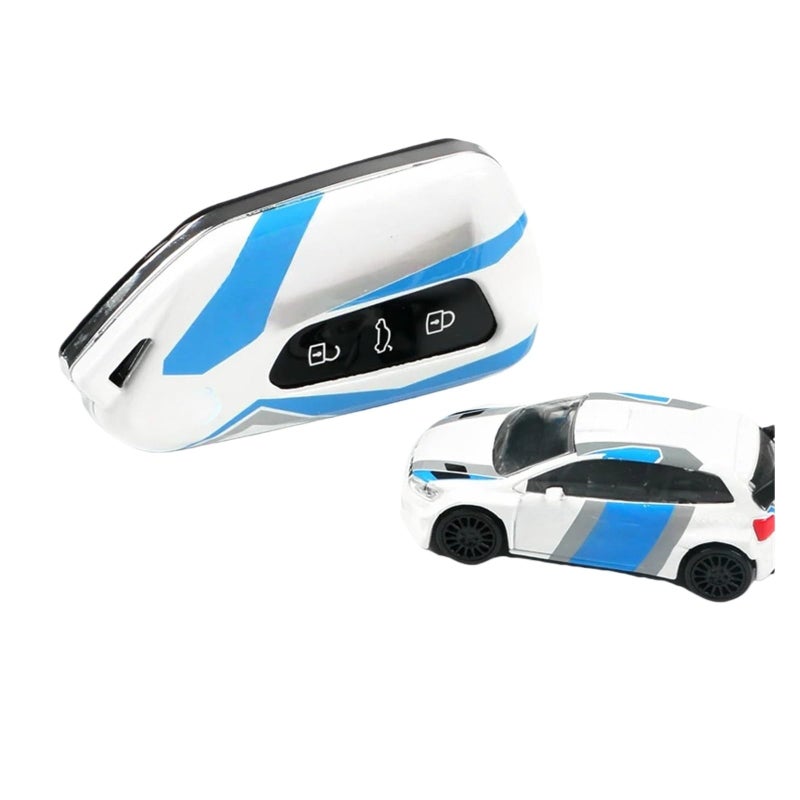 Car Key Case Full Cover Protection Shell Bag With White Chain Compatible For VW - Image 5