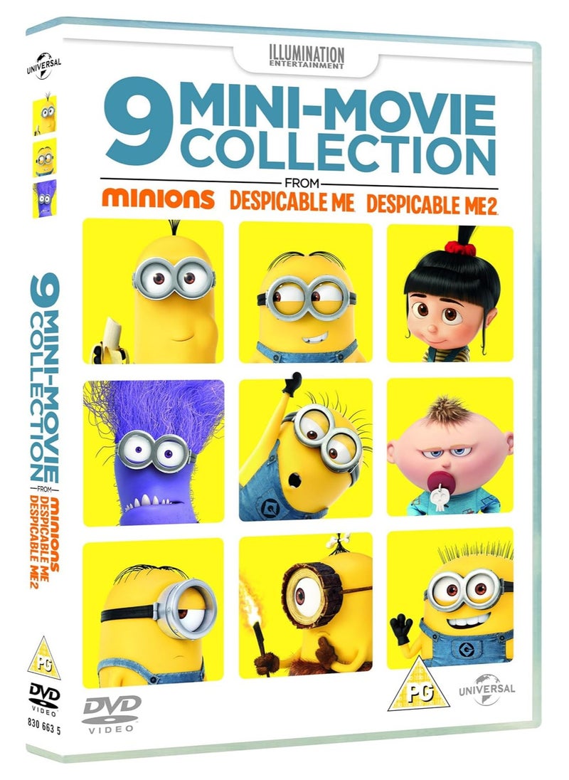 Generic 9 Mini-Movie Collection From Minions, Despicable Me 1 & 2 - DVD - Arabic Subtitle Included 