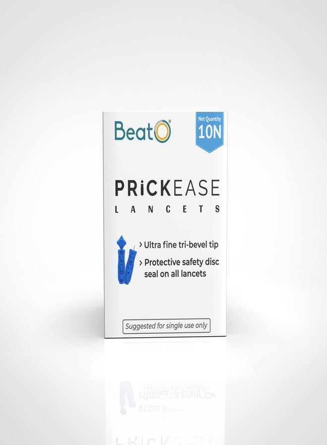 BeatO PrickEase Lancets | Glucometer Lancets Designed for Safe and Hassle-Free Blood Glucose Testing | Lancets for Glucometer (Pack of 10) - Image 1