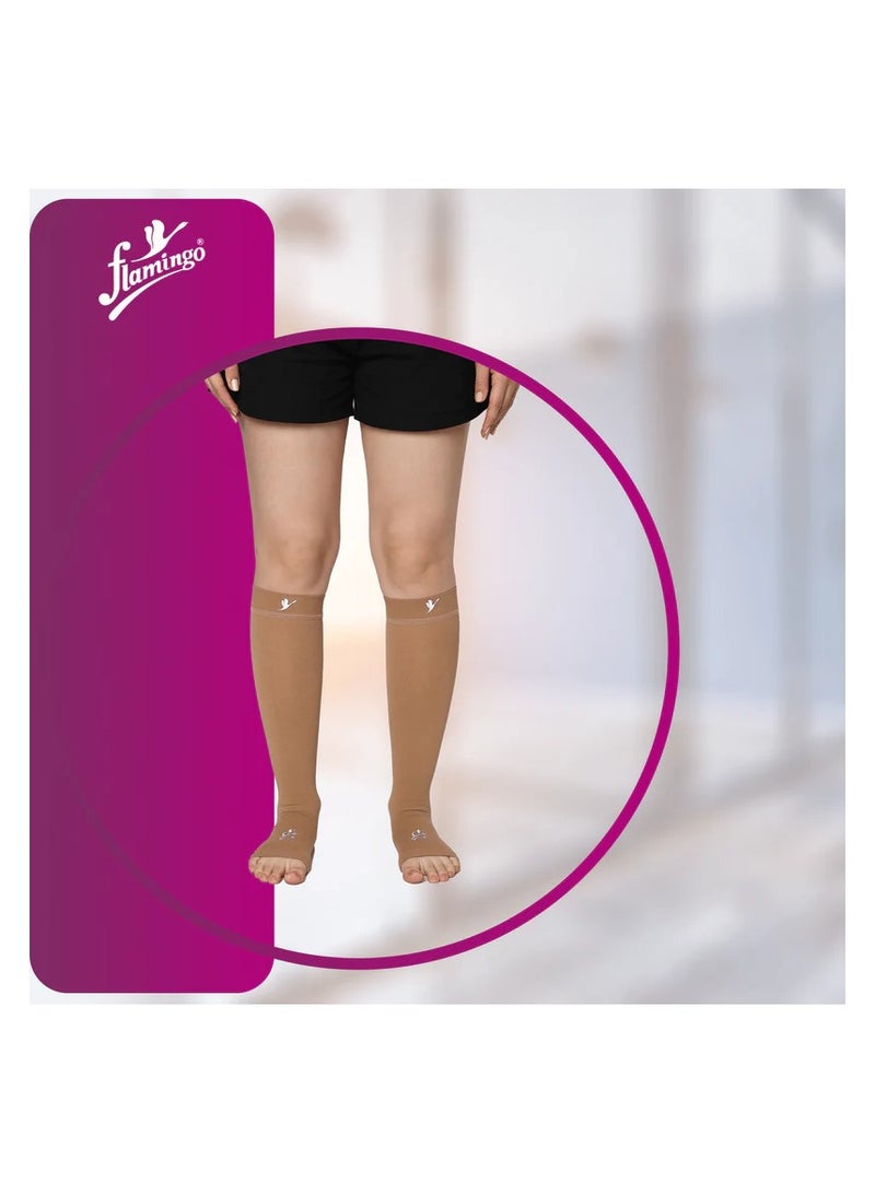 Flamingo Medical Compression Stockings Below Knee  Class- I Small (S)