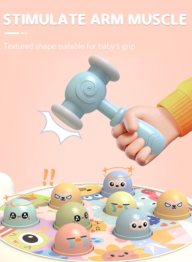GROIC Interactive Whack-a-Mole Game, Hammering and Tapping Toy with 2 Hammers, Glowing Music Interactive Tapping Toy, Early Childhood Development Toy, Interactive Educational Toy - Image 4