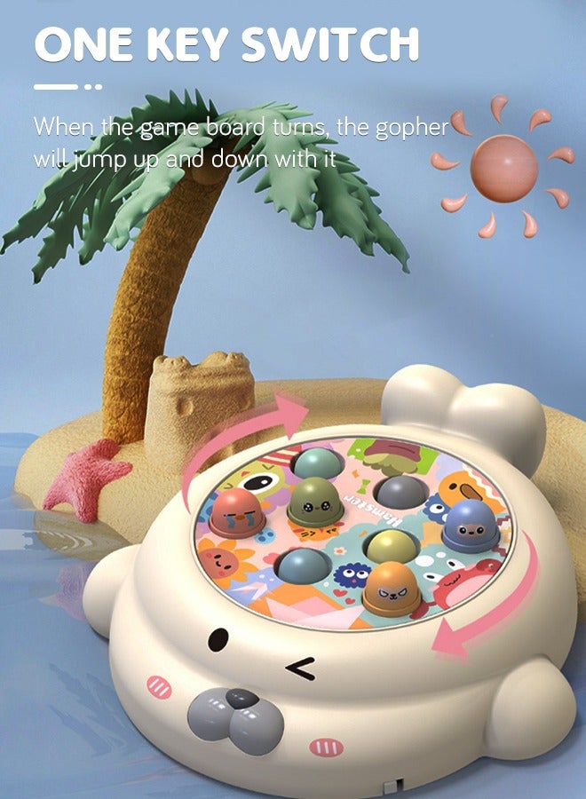 GROIC Interactive Whack-a-Mole Game, Hammering and Tapping Toy with 2 Hammers, Glowing Music Interactive Tapping Toy, Early Childhood Development Toy, Interactive Educational Toy - Image 5