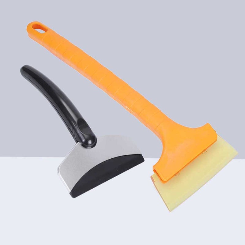 2pcs Stainless Steel Snow Shovel Ice Scraper Removal Snow Brush for Car Windscreen Cleaning Tool - Image 2
