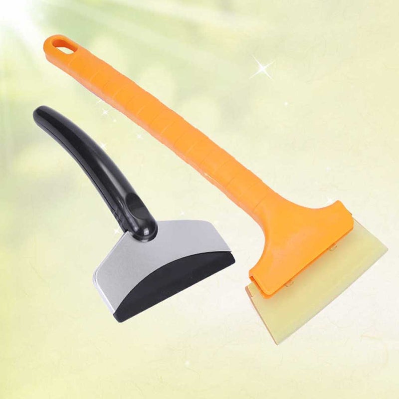 2pcs Stainless Steel Snow Shovel Ice Scraper Removal Snow Brush for Car Windscreen Cleaning Tool - Image 4