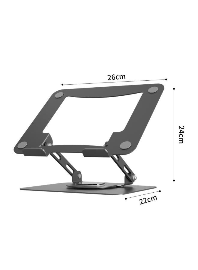 Laptop Stand 360° Rotation Upgrade Larger Sturdy Base Adjustable Laptop Stand for Desk Metal Notebook Holder Fit for Macbook Air, Macbook Pro, Lenovo, HP, ASUS, All laptops - Image 1
