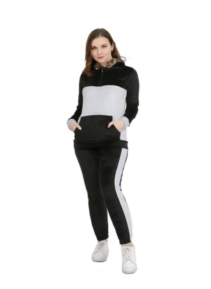 Women's two-piece velvet pajamas