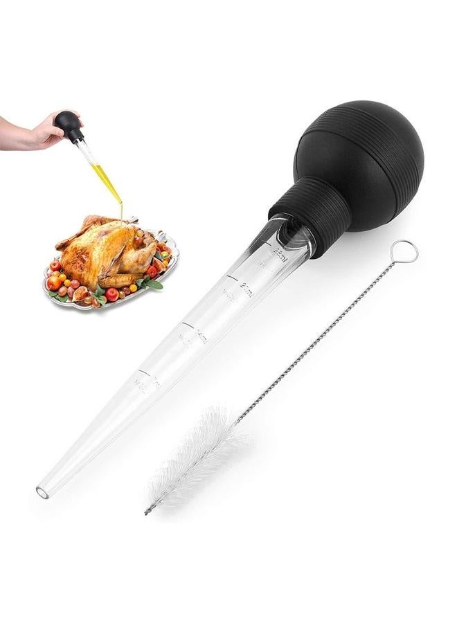مُحقنة الديك الرومي، مُحقنة للطبخ، 28 مل أدوات مطبخ لحقن اللحم مثل الديك الرومي واللحم البقري والدجاج المشوي، مُحقنة الديك الرومي لعيد الشكر - Image 1