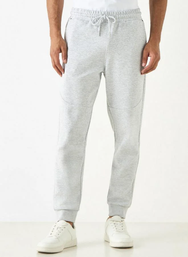 Kappa Logo Embroidered Joggers with Drawstring Closure