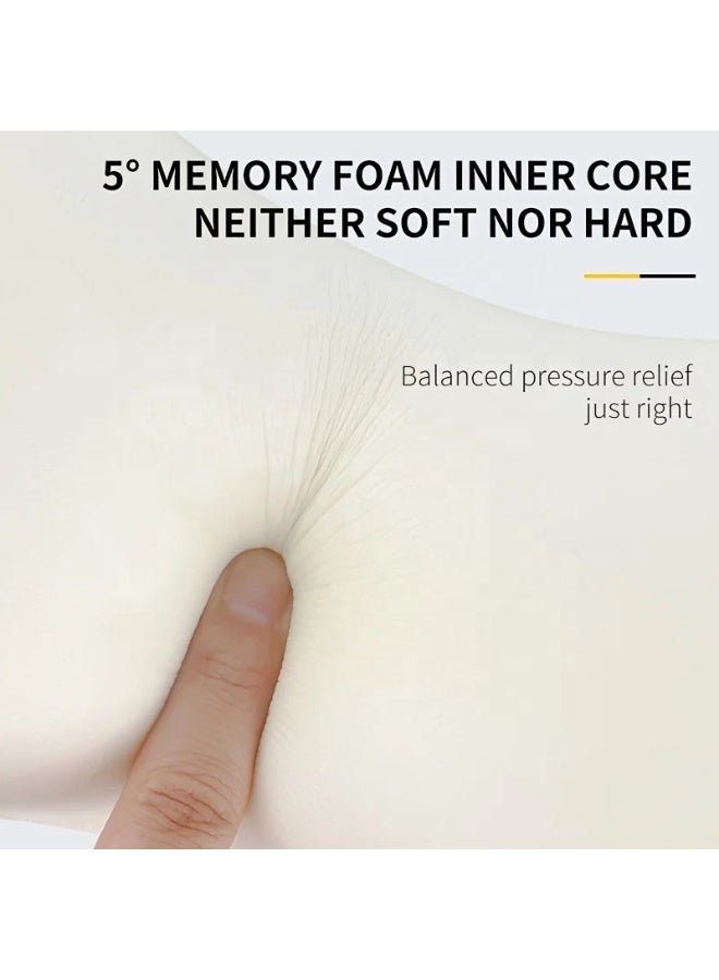 تانجبلب مسند رأس طبى للسيارة ميمورى فوم برقبة مريحة وناعم الملمس - Image 5