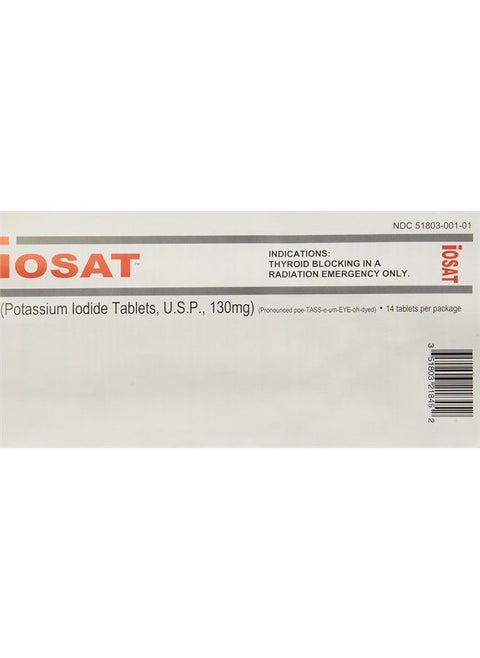 130 mg Potassium Iodide Tablets, 5 Count
