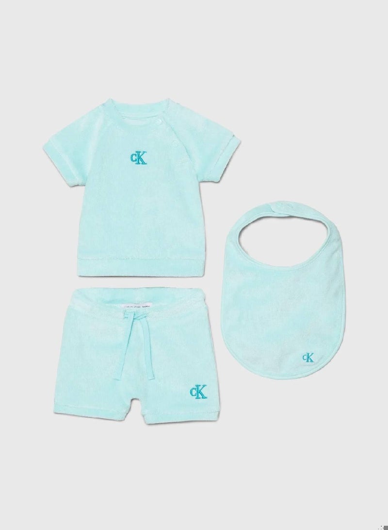 Calvin Klein Jeans Newborn Top and Shorts Gift Set - Image 1