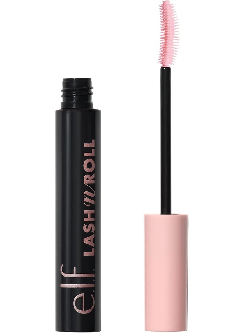 elf Lash 'N Roll Mascara, Curling Mascara for Visibly Lifted Eyelashes Black - Image 1