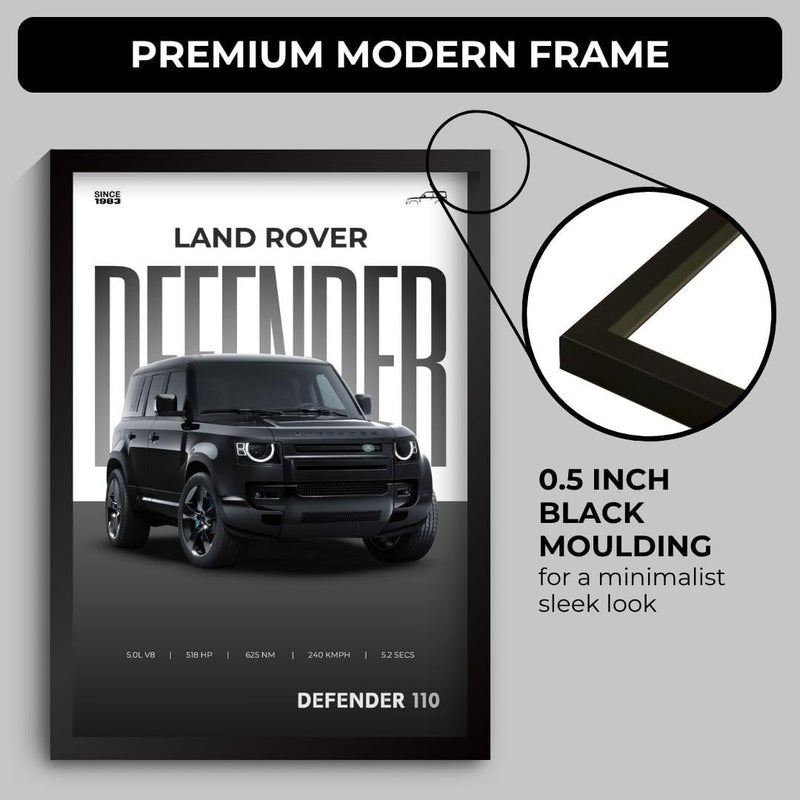 Funk You Store Defender Poster | Framed Land Rover Defender A4 Sized (31 x 23 cm) | Supercar Frames for Wall, Gift for Boys | Car Frames for Wall, Bedroom, Hostel, Study Room, Dorm (F_002) - Image 5