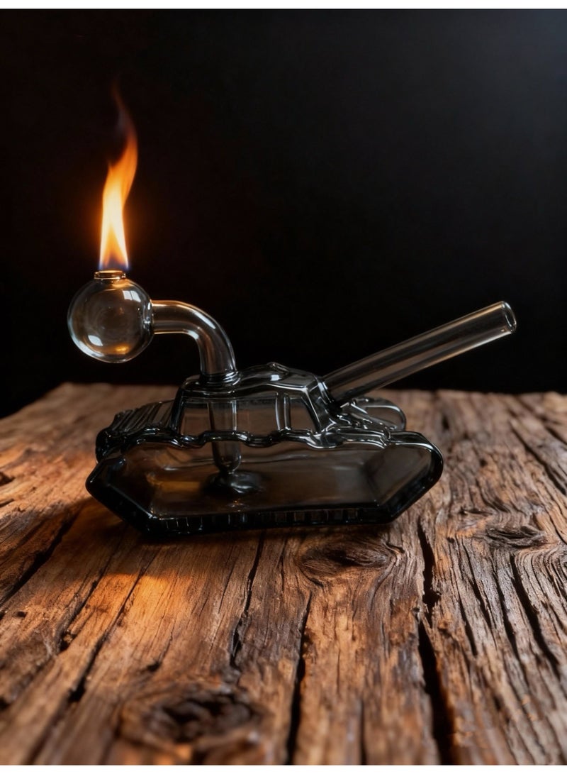 شيانغ مي مصباح زيت زجاجي ممتاز مقاوم للحرارة، زجاجة مزهرية زجاجية مصنوعة من مادة البورسليكات عالية الجودة للاستخدام طويل الأمد، مزهرية زجاجية شفافة (لون عشوائي) - Image 2