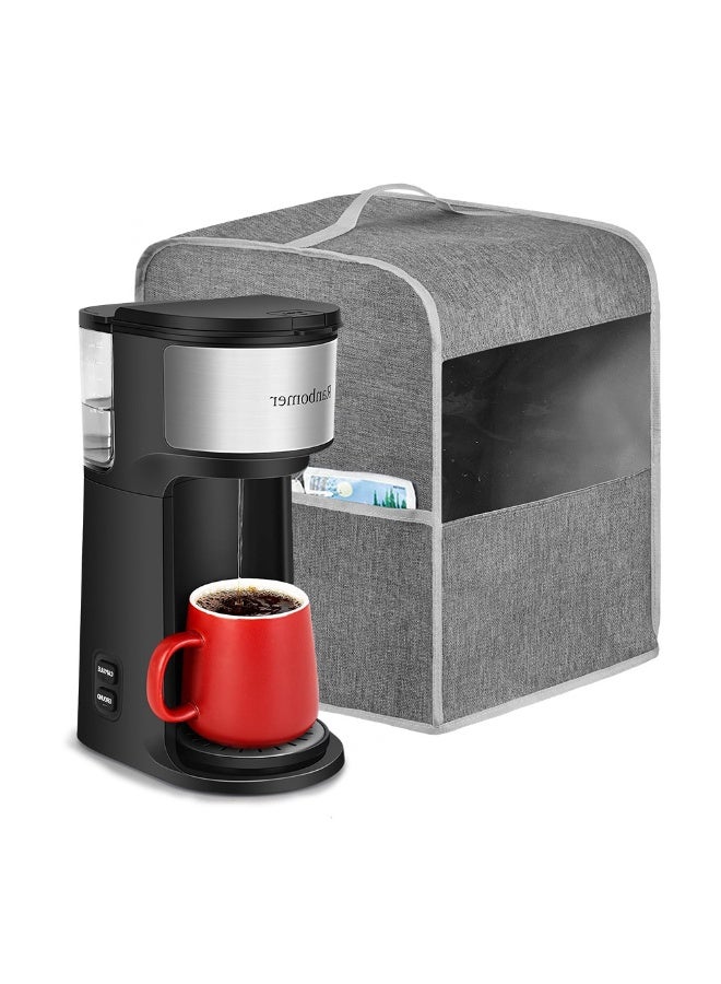 general Coffee machine dust bag, vertical coffee machine cover, kitchen auxiliary coffee machine protective cover, waterproof and washable - Image 1
