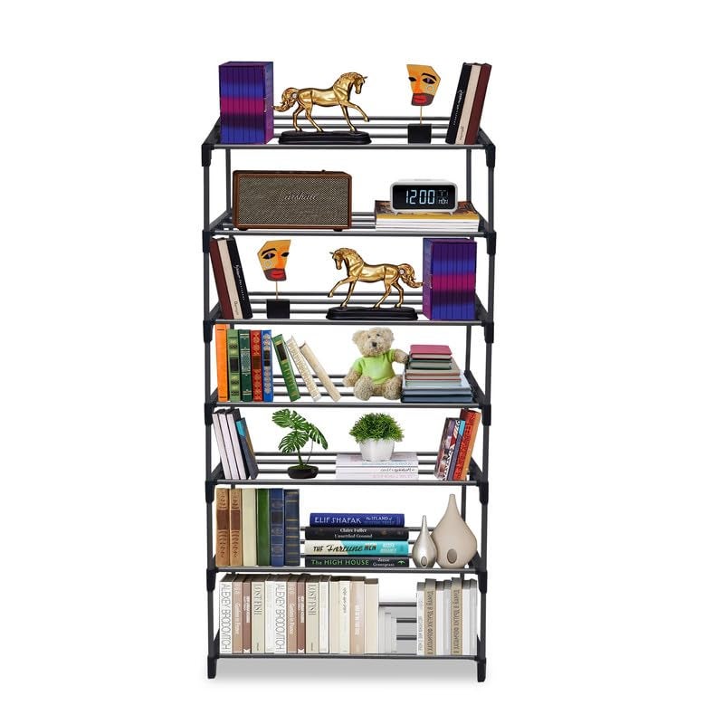RAXON WORLD | 7 Layer Bookshelf for Home Library, Book Stand| Book Rack for Study Room| Shelf 7 Layer Plastic - Image 1