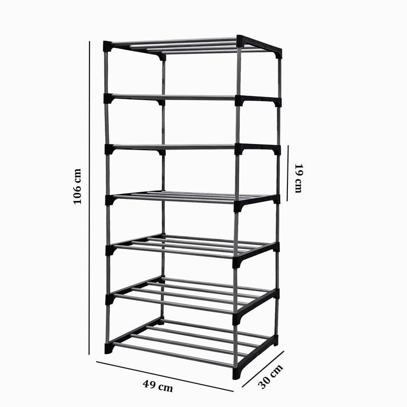 RAXON WORLD | 7 Layer Bookshelf for Home Library, Book Stand| Book Rack for Study Room| Shelf 7 Layer Plastic - Image 4
