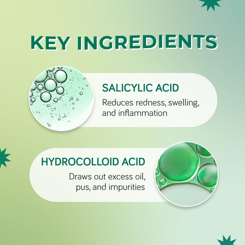 Moody Acnexpert Pimple Patches For Face With Salicylic Acid 05 Hydrocolloid  Green Tea  Hydrocolloid Patch  Acne Removal Acne Pimple Patch  Invisible Facial Stickers Pimple Remover  Reduces Acne 36 nos - Image 3