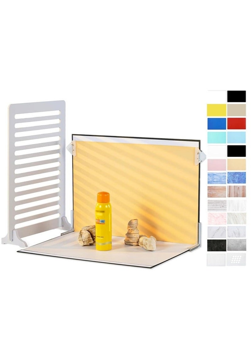 WALALLA Small Product Photography Backdrops Kit Photo Background Food Photography Backdrop Board Set - Image 1