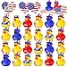 ANGGIKO 24 Pcs Patriotic Rubber Ducks 4th of July Ducks for Jeeps Fourth of July Independence Day Party Favors Memorial Day Decorations Bath Pool Toys Easter Basket Stuffers Birthday Party Favors - Image 3