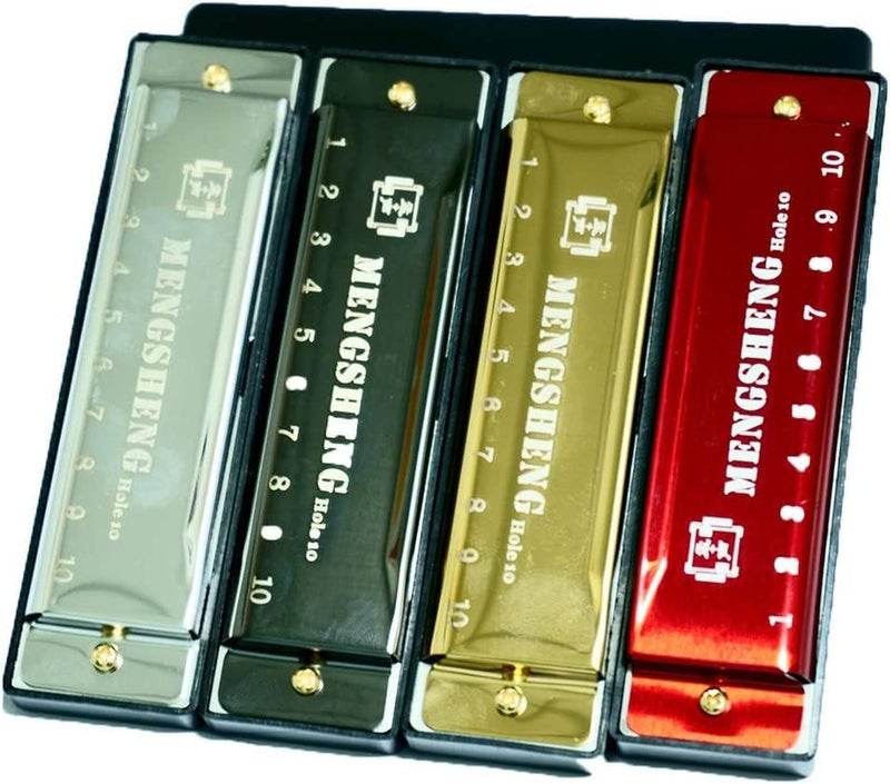 10 Hole Harmonica in Key C - Diatonic Blues and Jazz Mouth Organ - Image 2