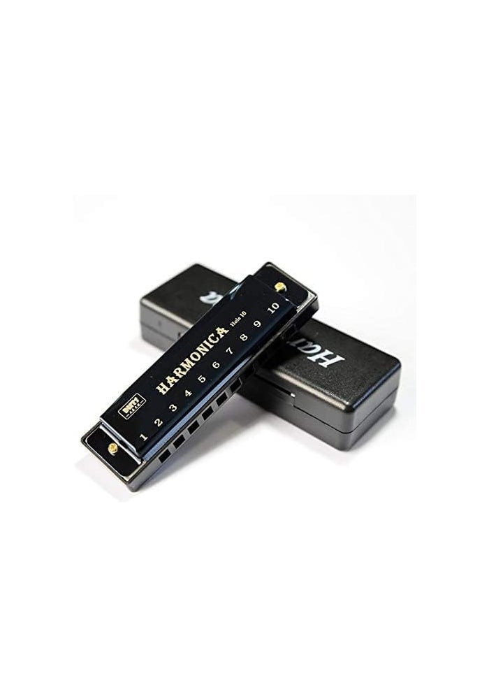 10 Hole Harmonica in Key C - Diatonic Blues and Jazz Mouth Organ - Image 1
