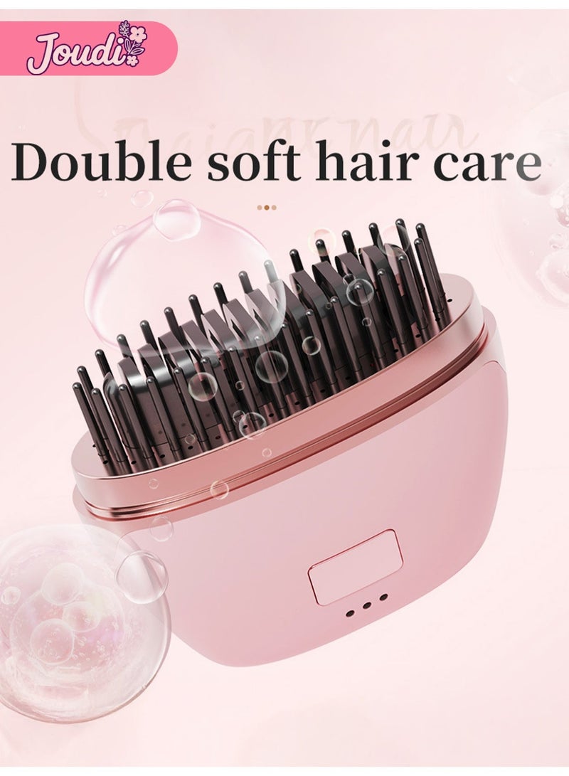 Joudi Portable Mini Hair Straightening Brush Comb Electric No Hair Damage Hot Straightening Comb - Image 5