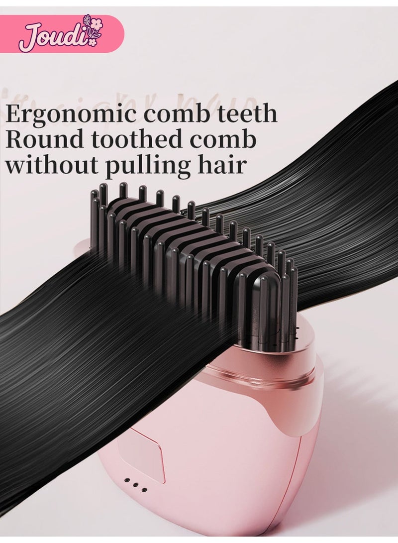 Joudi Portable Mini Hair Straightening Brush Comb Electric No Hair Damage Hot Straightening Comb - Image 2