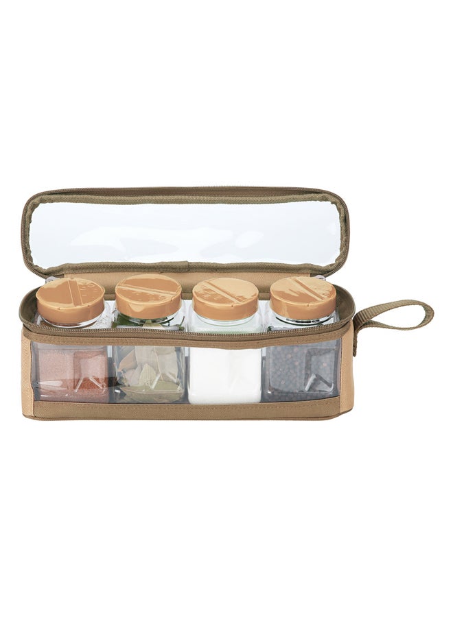 AL SANIDI spices set bag, Completed spices cans, Kaki - Image 3