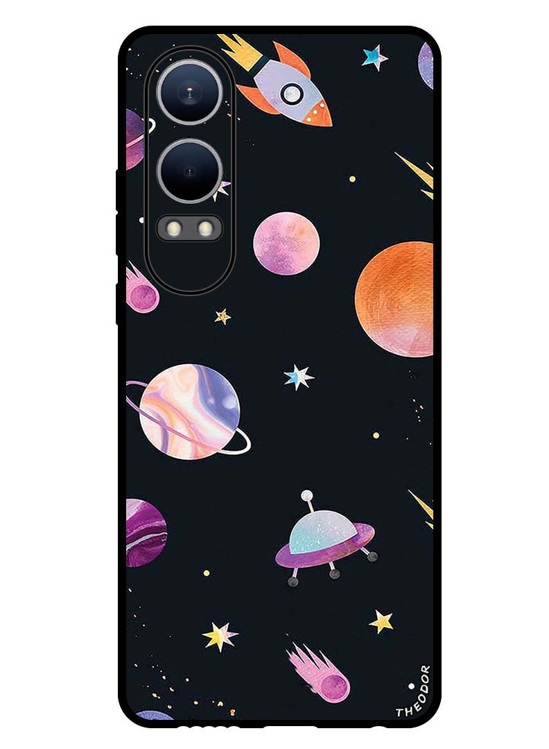 Theodor Protective Case Anti Scratch Shock Proof Bumper Cover For OnePlus Nord CE4 Lite Planets Pattern - Image 1