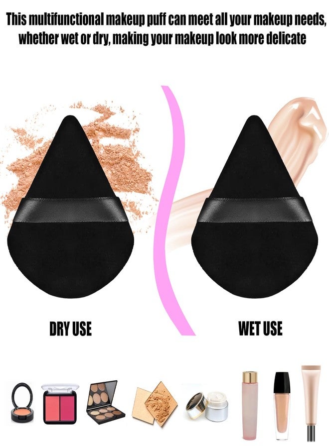 Jolbndcv 100PCS Black Triangle Powder Puff Face Makeup Powder Puffs Sponge Soft Powder Puffs for Loose Powder Cosmetic Foundation - Image 4