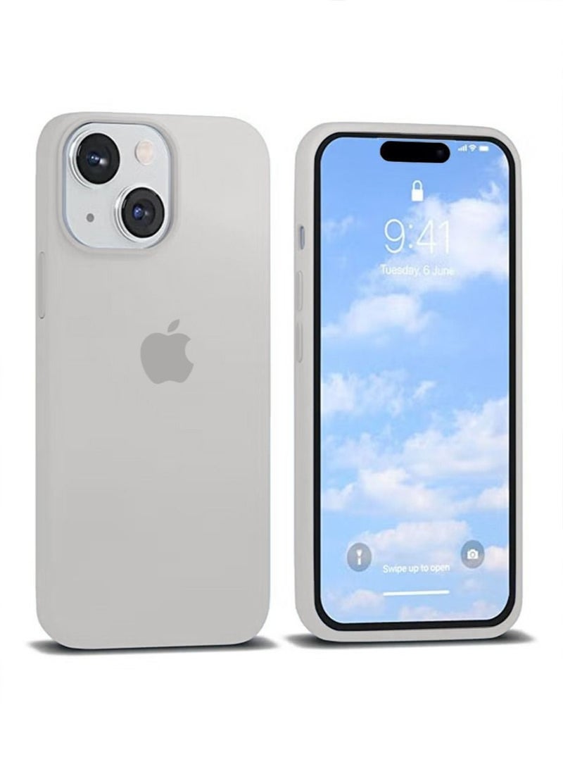 iPhone 15 Mobile Case Cover with Soft Liquid Silicone Protection Anti-Scratch Shockproof Accessories Slim Protective Back Cover with Comfortable Hold Touch Feeling and Anti-fingerprint
