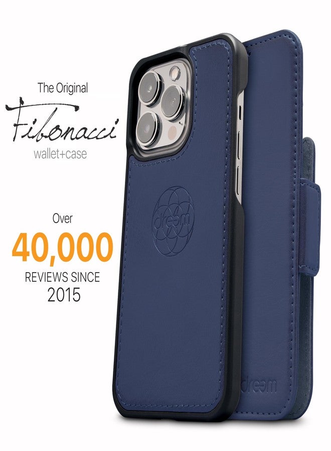 Dreem for iPhone 15 Plus Case Wallet, Revolutionary Phone Stand, Vegan Leather, MagSafe-Fit, Magnetic Detachable Flip Cover, RFID Blocking Card Holder, Gift-Box [Fibonacci:Royal] - Image 4