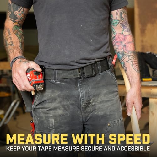 Holstery TapeMaster ClipOn Tape Measure Holder LowProfile Measuring Tape Holster for Your Belt Tool Bags Pockets or Pants - Image 3