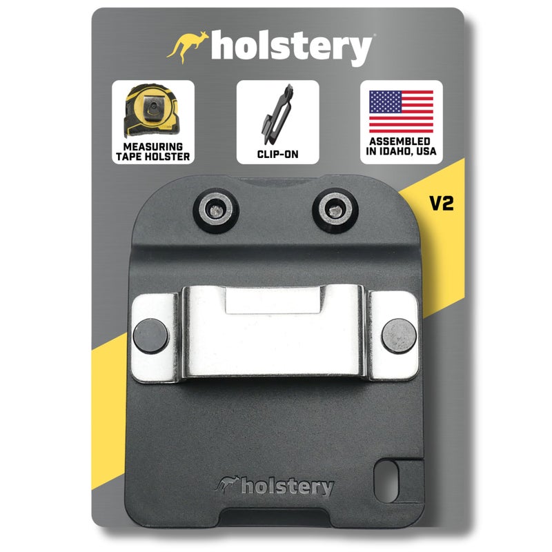 Holstery TapeMaster ClipOn Tape Measure Holder LowProfile Measuring Tape Holster for Your Belt Tool Bags Pockets or Pants - Image 2