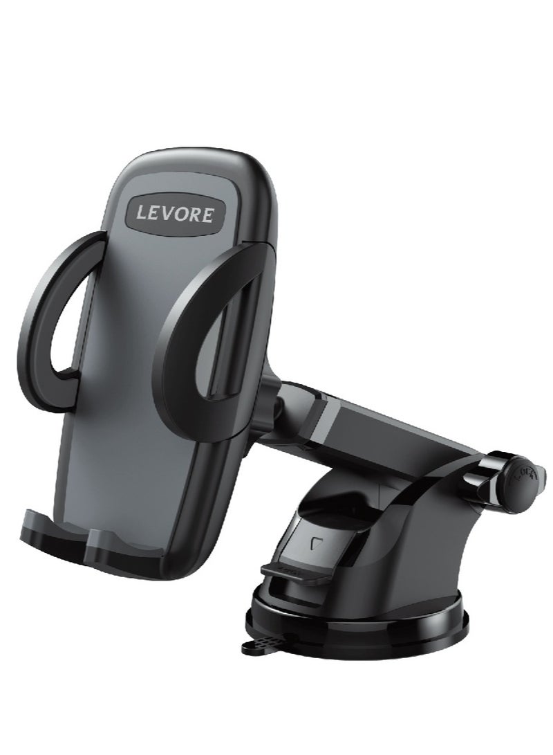 ليفور حامل السيارة بمشبك أوتوماتيكي من ليفور LS58-أسود - Image 1