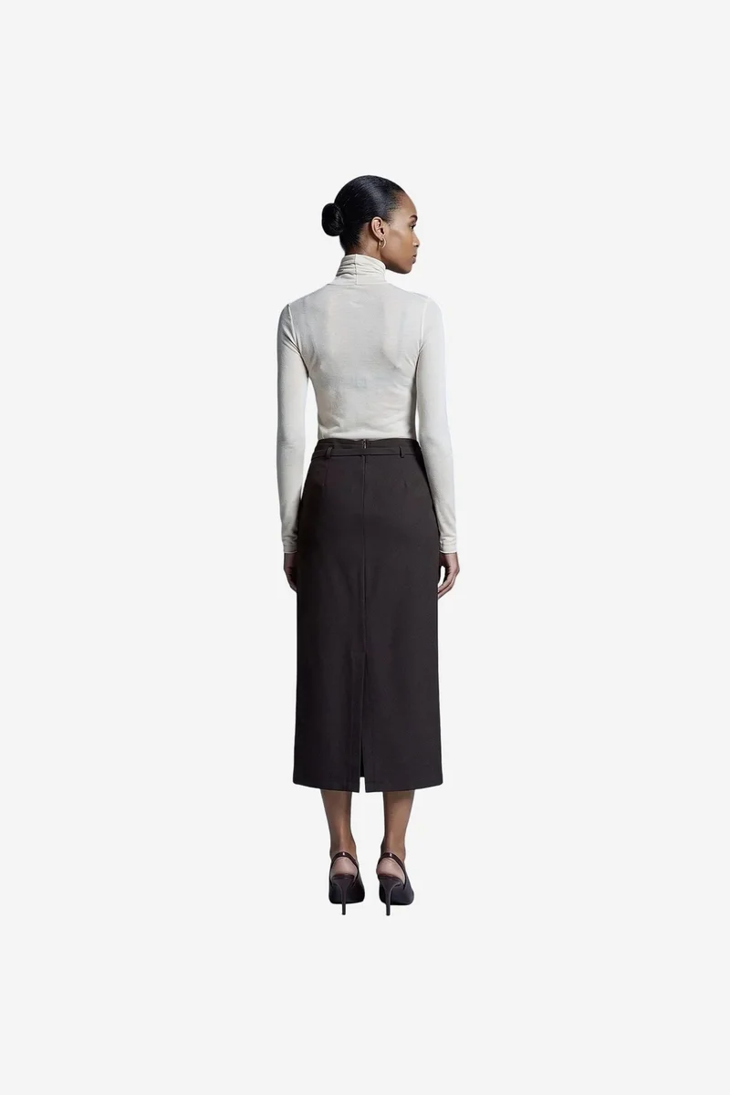 Dilvin Coffee Brown DILVIN Women's Skirt for Women | Best Price UAE