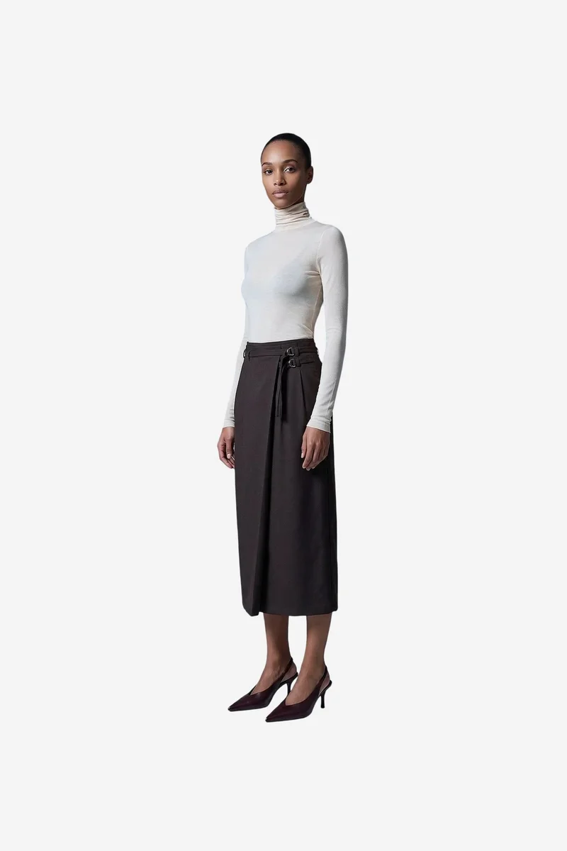 Dilvin Coffee Brown DILVIN Women's Skirt for Women | Best Price UAE