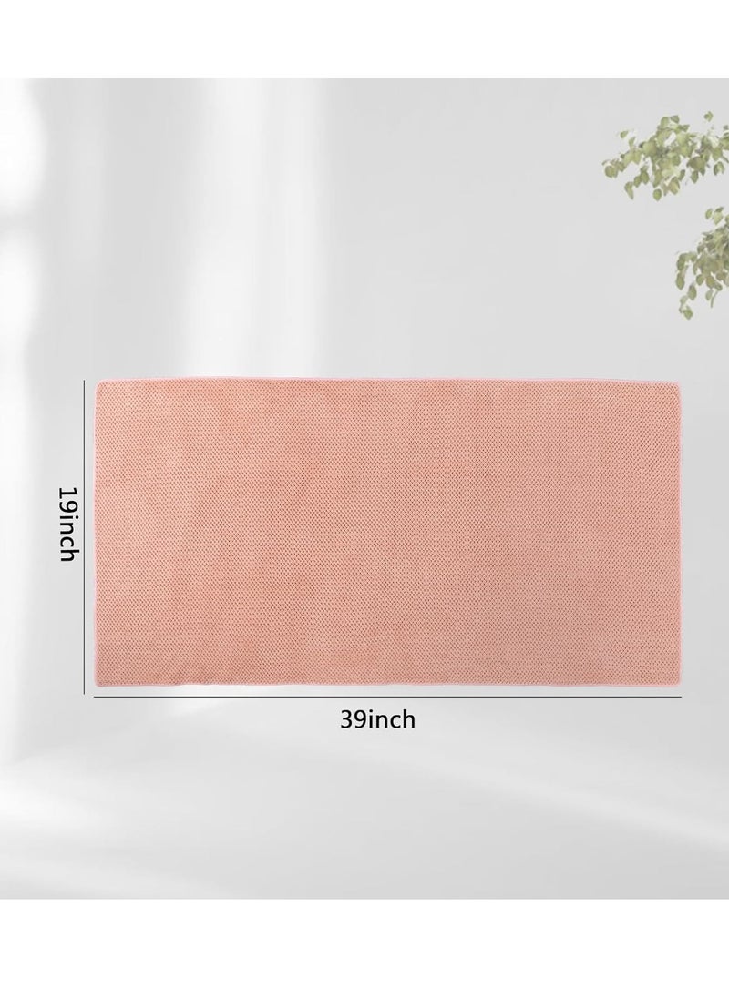 Laojbaba Microfiber Hair Towel Quick Dry Hair Towel Hair Drying Towels Suitable for All Kinds of Hair Ultra Absorbent Long and Thick Hair 20X40inch Lotus Root Pink (1pcs)  - Image 4