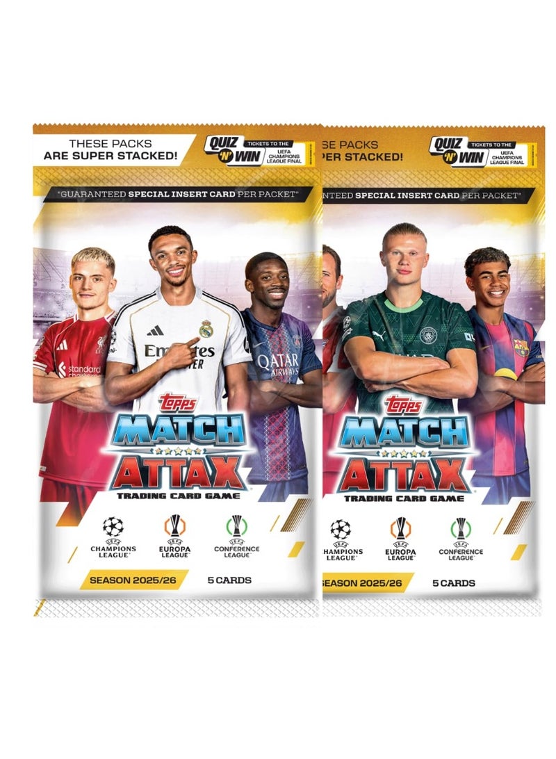 توبس لعبة بطاقات التداول والتحصيل Topps UEFA Champions League Match Attax 2025-26 (عبوة مغلفة تحتوي على 34 بطاقة) - Image 4