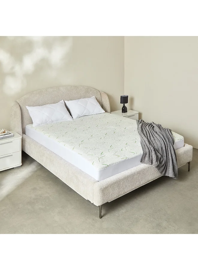 Home Box Bamboo Waterproof Queen Mattress Protector 200 x 33 x 150 cm