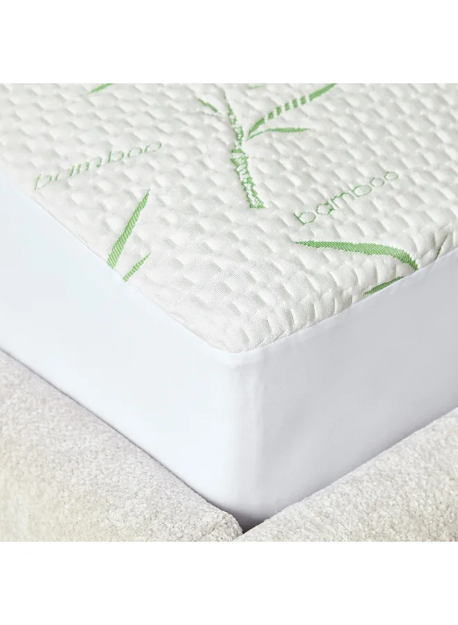 Home Box Bamboo Waterproof Queen Mattress Protector 200 x 33 x 150 cm