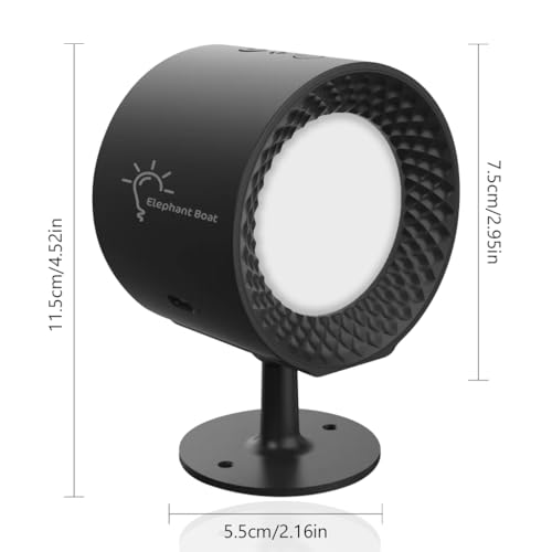 ELEPHANTBOAT® Wall Lights for Home Decoration 360° Rotatable Magnetic Wall Light RGB Night Lamp for Bedroom Wall Rechargeable Lights for Room, Built-in 2000 mAh & Remote Brightness Adjustment - Image 2