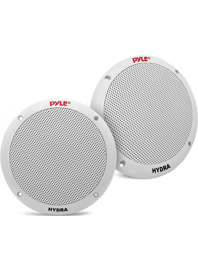 Pyle 6-1/2-Inch Dual Cone Marine Speakers Accessory Plmr605W - Image 1