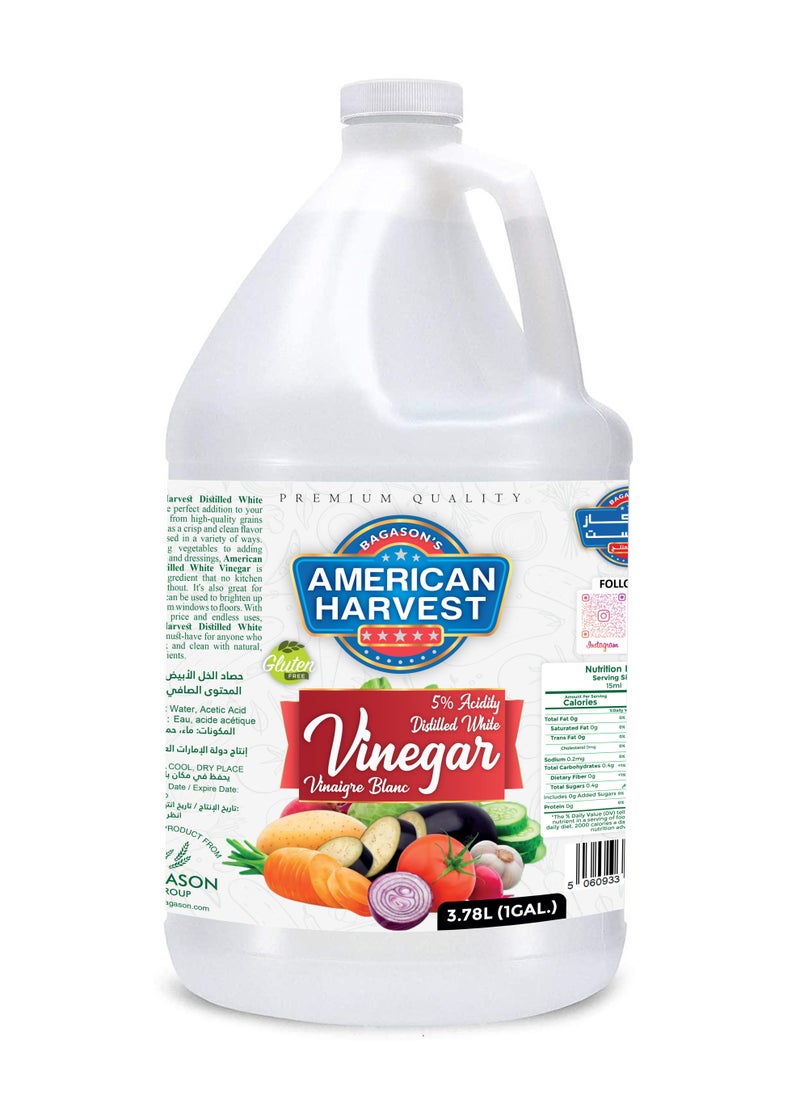 American Harvest Distilled White Vinegar 3.78L  - Image 1